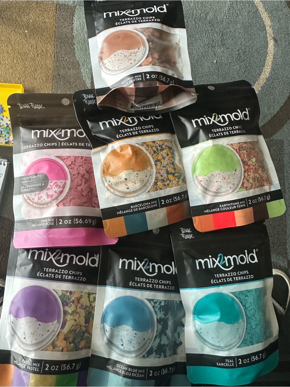 Mix2Mold Terrazzo Chips - 7 pack bundle